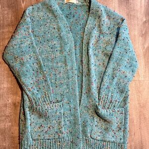 Pom Pom Pocket Cardigan Sweater